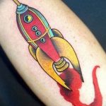 фото тату ракета от 08.11.2017 №065 - tattoo rocket - tatufoto.com