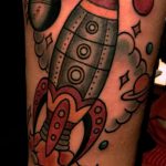 фото тату ракета от 08.11.2017 №069 - tattoo rocket - tatufoto.com