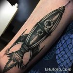 фото тату ракета от 08.11.2017 №072 - tattoo rocket - tatufoto.com
