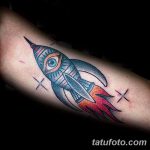 фото тату ракета от 08.11.2017 №073 - tattoo rocket - tatufoto.com