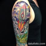 фото тату ракета от 08.11.2017 №079 - tattoo rocket - tatufoto.com