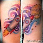 фото тату ракета от 08.11.2017 №086 - tattoo rocket - tatufoto.com