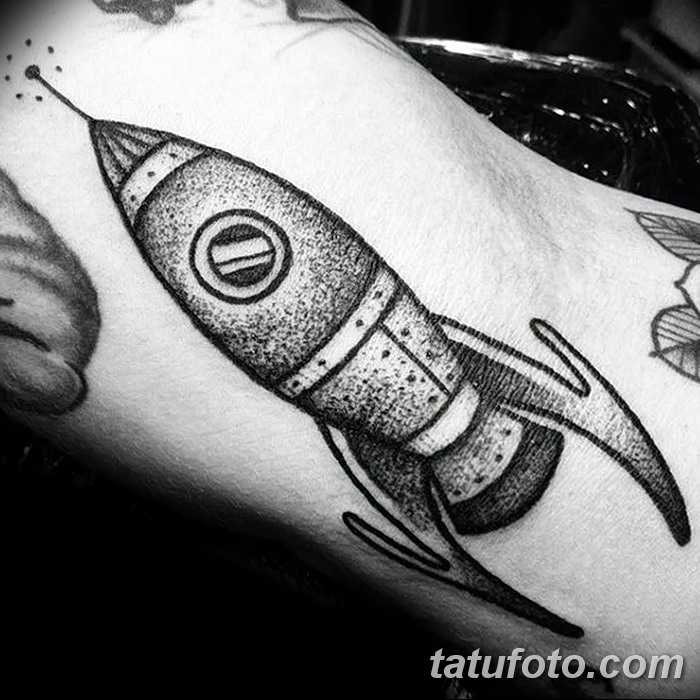 фото тату ракета от 08.11.2017 №095 - tattoo rocket - tatufoto.com