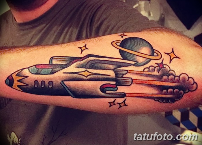 фото тату ракета от 08.11.2017 №096 - tattoo rocket - tatufoto.com