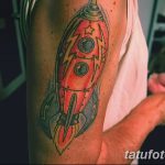 фото тату ракета от 08.11.2017 №102 - tattoo rocket - tatufoto.com