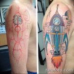 фото тату ракета от 08.11.2017 №107 - tattoo rocket - tatufoto.com