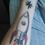 фото тату ракета от 08.11.2017 №111 - tattoo rocket - tatufoto.com