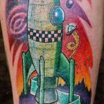 фото тату ракета от 08.11.2017 №118 - tattoo rocket - tatufoto.com