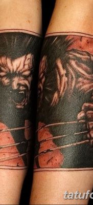 фото тату росомаха от 17.11.2017 №025 — Wolverine tattoo — tatufoto.com