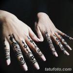 фото Мехенди на пальцах рук от 26.12.2017 №024 - Mehendi on fingers of han - tatufoto.com