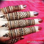 фото Мехенди на пальцах рук от 26.12.2017 №046 - Mehendi on fingers of han - tatufoto.com