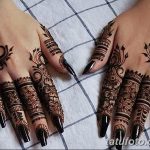 фото Мехенди на пальцах рук от 26.12.2017 №048 - Mehendi on fingers of han - tatufoto.com