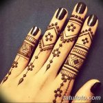 фото Мехенди на пальцах рук от 26.12.2017 №084 - Mehendi on fingers of han - tatufoto.com