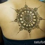 фото Мехенди на спине от 26.12.2017 №012 - Mehendi on the back - tatufoto.com