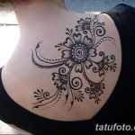 фото Мехенди на спине от 26.12.2017 №025 - Mehendi on the back - tatufoto.com