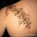 фото Мехенди на спине от 26.12.2017 №051 - Mehendi on the back - tatufoto.com