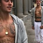 фото Новая тату Джастина Бибера от 05.12.2017 №004 - Justin Bieber's - tattoo-photo.ru