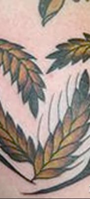 фото тату Колос пшеницы от 21.12.2017 №022 — Wheat spike tattoo — tatufoto.com