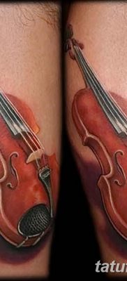 фото тату Скрипка от 26.12.2017 №002 — tattoo Violin — tatufoto.com