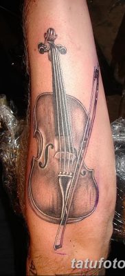 фото тату Скрипка от 26.12.2017 №009 — tattoo Violin — tatufoto.com