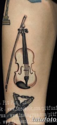 фото тату Скрипка от 26.12.2017 №027 — tattoo Violin — tatufoto.com