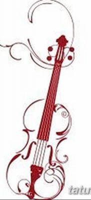 фото тату Скрипка от 26.12.2017 №028 — tattoo Violin — tatufoto.com