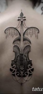 фото тату Скрипка от 26.12.2017 №034 — tattoo Violin — tatufoto.com