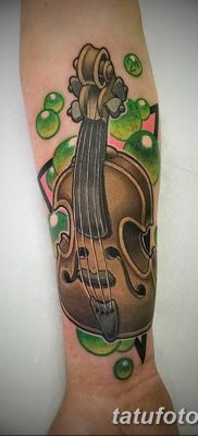 фото тату Скрипка от 26.12.2017 №036 — tattoo Violin — tatufoto.com