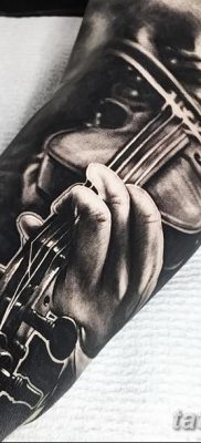 фото тату Скрипка от 26.12.2017 №046 — tattoo Violin — tatufoto.com