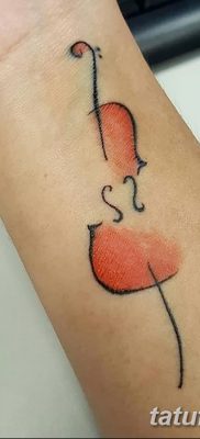 фото тату Скрипка от 26.12.2017 №052 — tattoo Violin — tatufoto.com