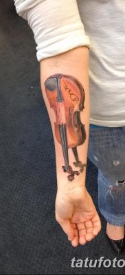 фото тату Скрипка от 26.12.2017 №061 — tattoo Violin — tatufoto.com