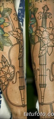 фото тату Скрипка от 26.12.2017 №062 — tattoo Violin — tatufoto.com