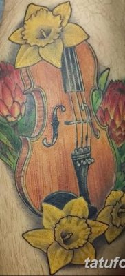 фото тату Скрипка от 26.12.2017 №064 — tattoo Violin — tatufoto.com