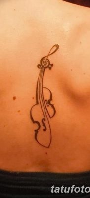 фото тату Скрипка от 26.12.2017 №065 — tattoo Violin — tatufoto.com