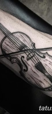 фото тату Скрипка от 26.12.2017 №066 — tattoo Violin — tatufoto.com
