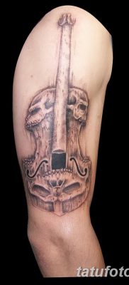 фото тату Скрипка от 26.12.2017 №070 — tattoo Violin — tatufoto.com