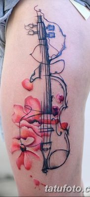 фото тату Скрипка от 26.12.2017 №072 — tattoo Violin — tatufoto.com