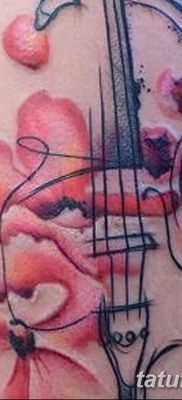 фото тату Скрипка от 26.12.2017 №073 — tattoo Violin — tatufoto.com