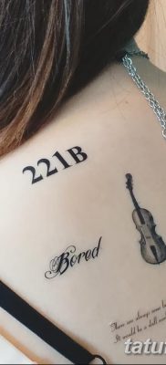 фото тату Скрипка от 26.12.2017 №084 — tattoo Violin — tatufoto.com