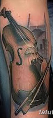 фото тату Скрипка от 26.12.2017 №088 — tattoo Violin — tatufoto.com