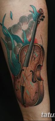 фото тату Скрипка от 26.12.2017 №093 — tattoo Violin — tatufoto.com