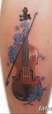 фото тату Скрипка от 26.12.2017 №096 — tattoo Violin — tatufoto.com