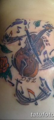 фото тату Скрипка от 26.12.2017 №098 — tattoo Violin — tatufoto.com