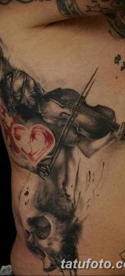 фото тату Скрипка от 26.12.2017 №099 — tattoo Violin — tatufoto.com