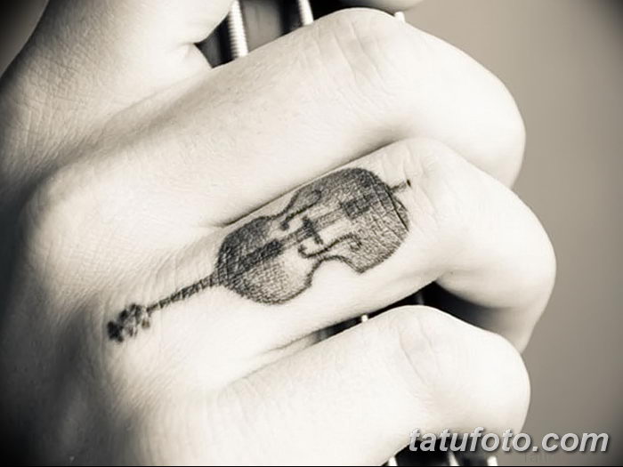 фото тату Скрипка от 26.12.2017 №106 - tattoo Violin - tatufoto.com