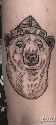фото тату белый медведь от 03.12.2017 №004 — white bear tattoo — tatufoto.com