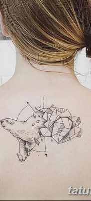фото тату белый медведь от 03.12.2017 №023 — white bear tattoo — tatufoto.com