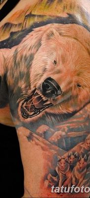 фото тату белый медведь от 03.12.2017 №037 — white bear tattoo — tatufoto.com