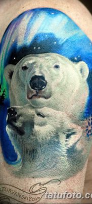 фото тату белый медведь от 03.12.2017 №038 — white bear tattoo — tatufoto.com