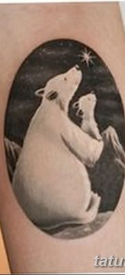 фото тату белый медведь от 03.12.2017 №040 — white bear tattoo — tatufoto.com
